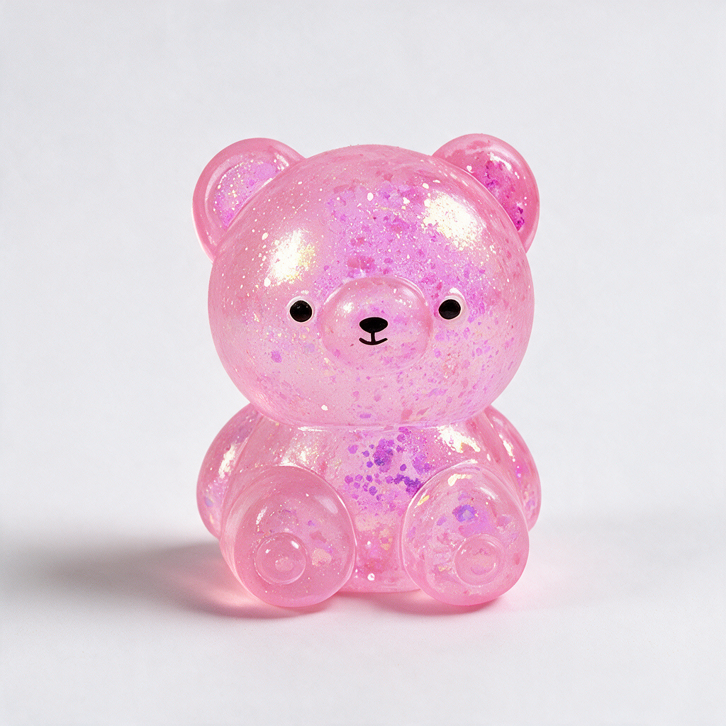 Glamour the Glitter Bear glitter bear squishy toy, photo 5