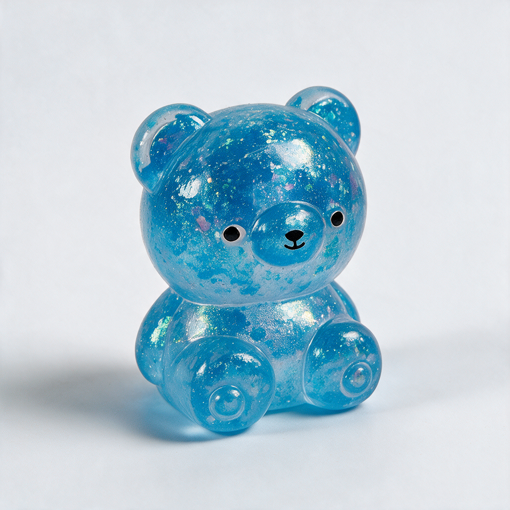 Glamour the Glitter Bear glitter bear squishy toy, photo 6