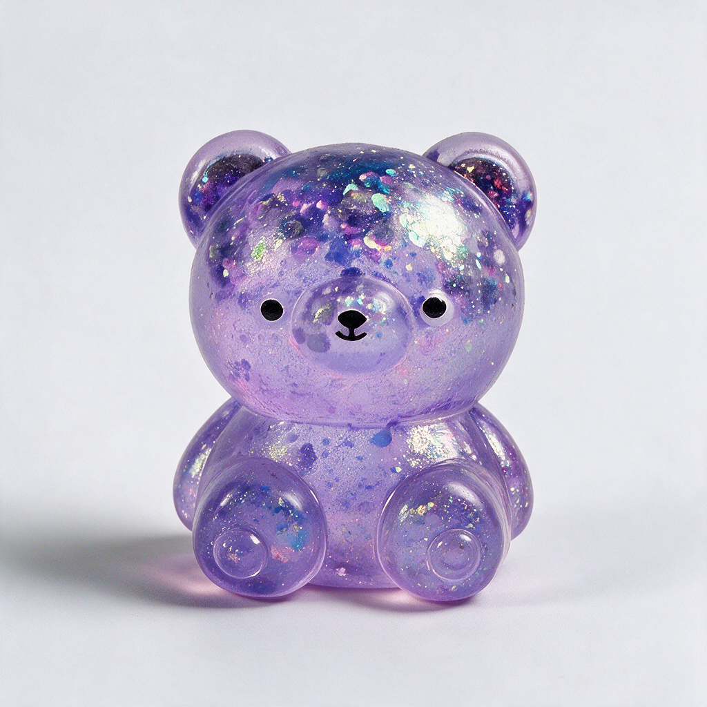 Glamour the Glitter Bear glitter bear squishy toy, photo 3